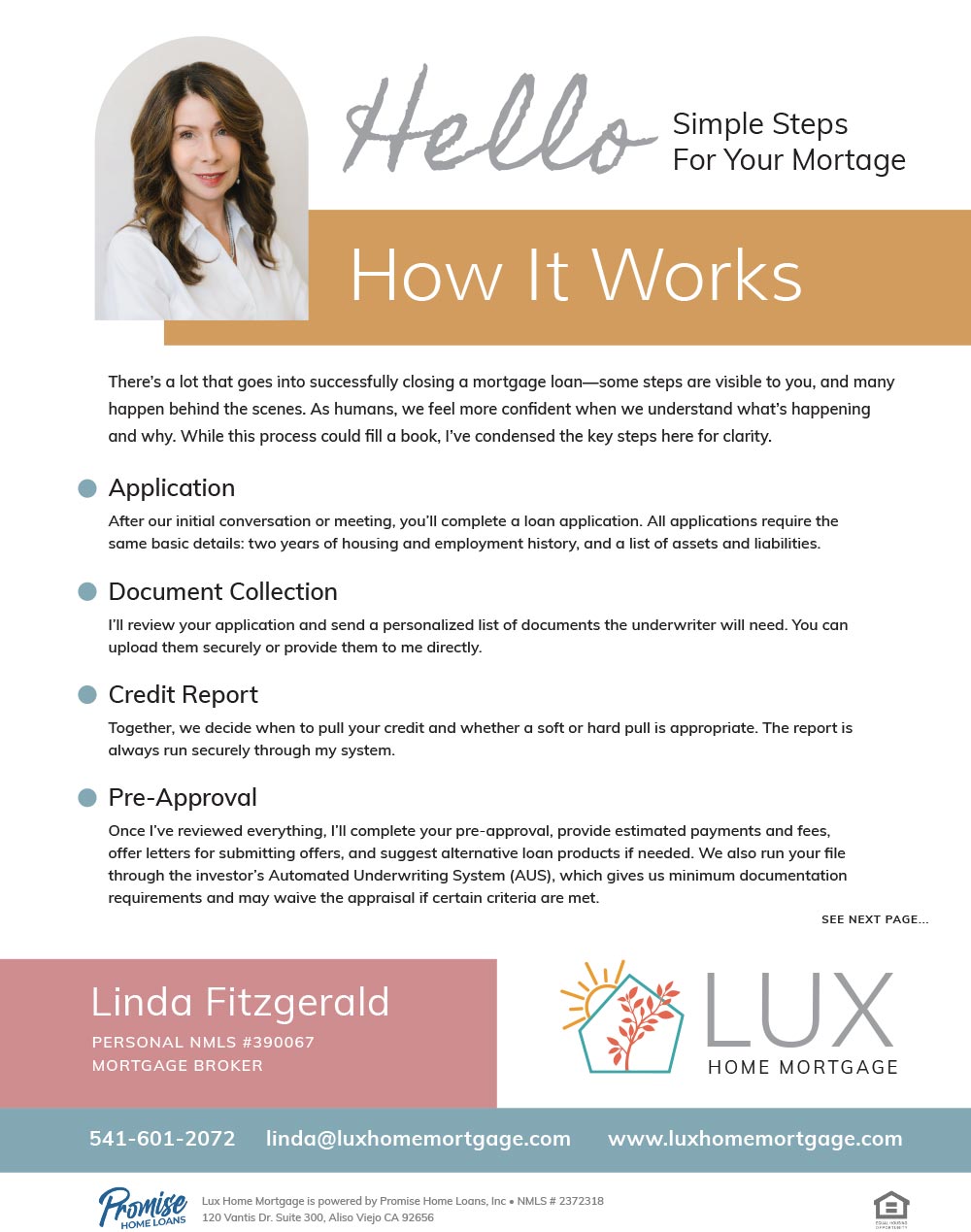 How it works if you choose Lux Home Mortgage in Ashland, Oregon as your home mortgage broker