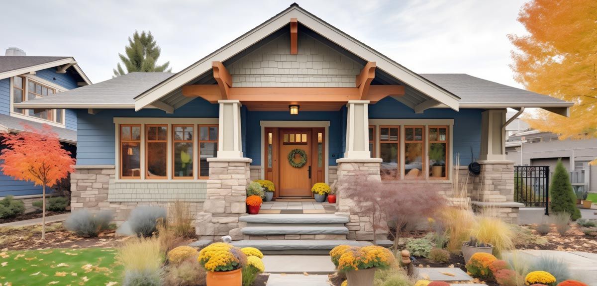 single story, craftsman-style family home